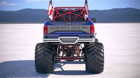 Modelo D Ford F Raptor Monster Truck Turbosquid