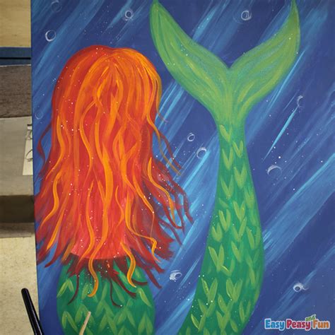 paint  mermaid easy peasy  fun