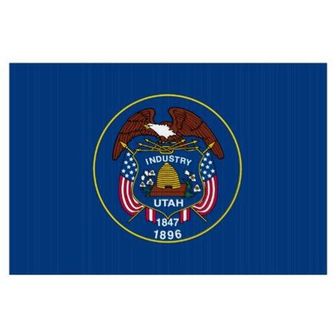 Utah State Flag Design Sign Zazzle Flag Design State Flags Custom Yard Signs