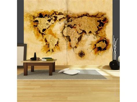 Papier Peint Intiss Carte Du Monde Gold Diggers Map Of The World