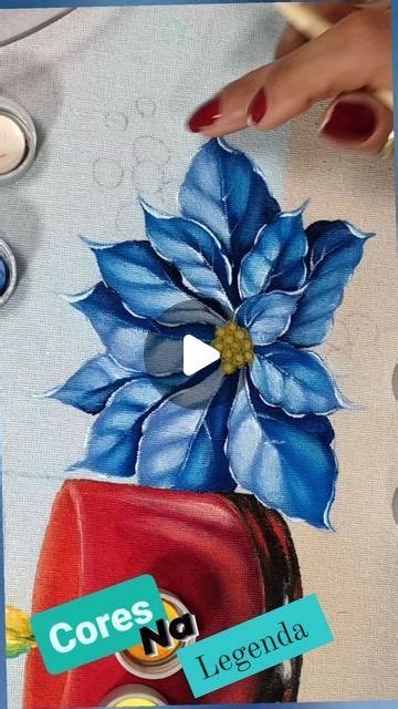 Solene Fernandes Pintura Em Tecido On Instagram Flor De Natal Cores