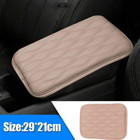 Auto Armrest Pad Cover Pu Center Console Box Leather Cushion Mat Car