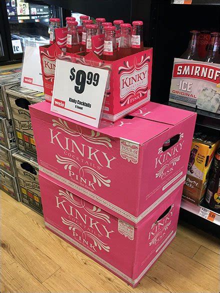 Kinky Cocktails 6 Pack Premium Pink Malt Fixtures Close Up