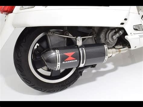 Black Widow Exhaust Sound Test On Vespa Gts Youtube