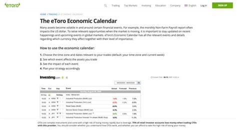 Calendario Economico Cos E Come Usarlo Nel Trading