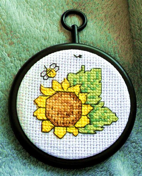 Sunflower Cross Stitch Crochet Snowflake Pattern Crochet Snowflakes