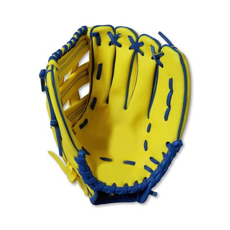 Khlok Vinyl Softball Glove 10 Left Hand Yellow Edsports Nz