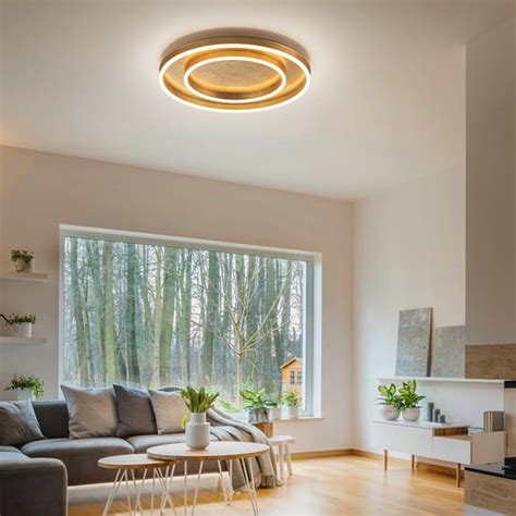 Helestra Sona Led Ceiling Light Double Oro Opaco Reuter