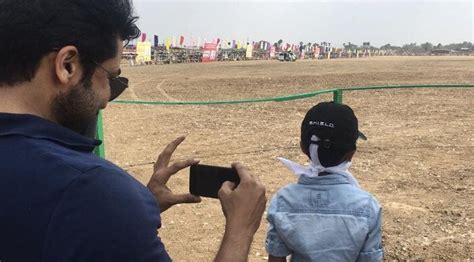 Suriya And Son Dev Watch Rekla Race At The Shooting Spot Of Karthis