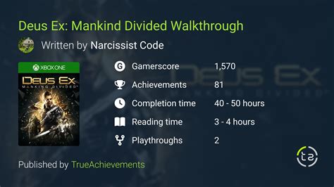 Deus Ex Mankind Divided Walkthrough Complete Game Guide