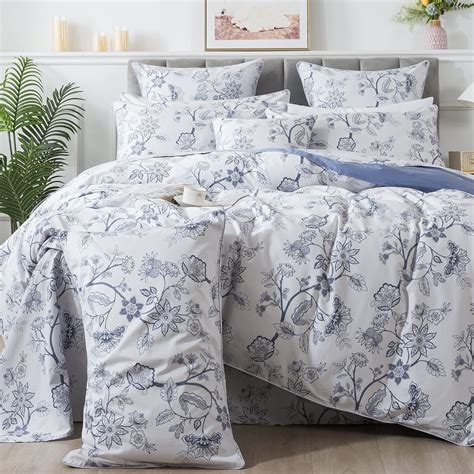 Fadfay Twin Xl Duvet Cover Set Floral Bedding Percale