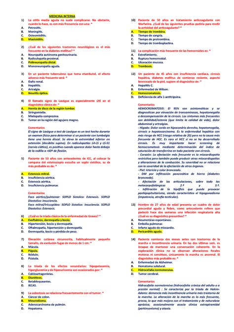 Examen Enero Preguntas Y Respuestas A B C D A B