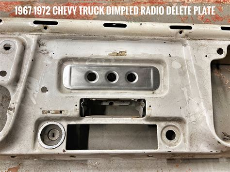 1967 1972 Chevrolet C 10 Radio Delete Plates A2 Metal Fab