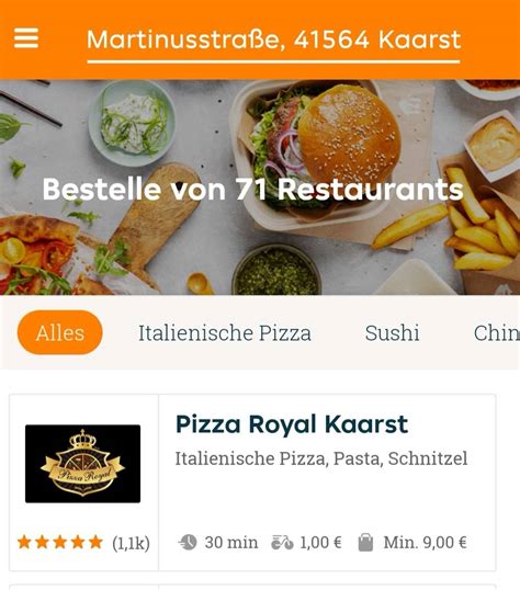 Speisekarte Von Pizza Crown Kaarst Kaarst