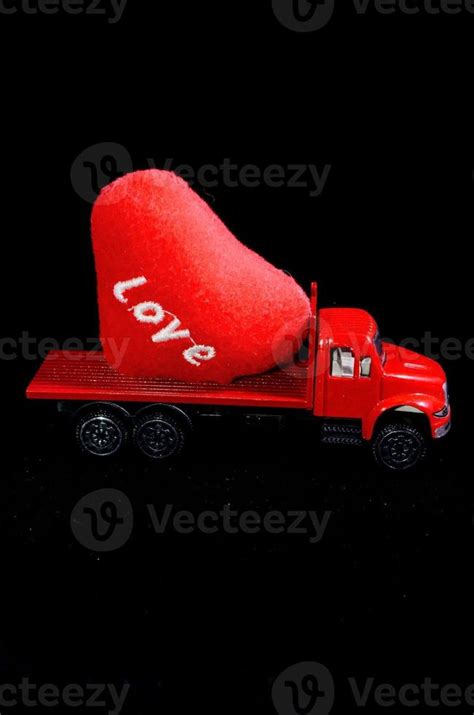 Red toy truck 19913602 Stock Photo at Vecteezy