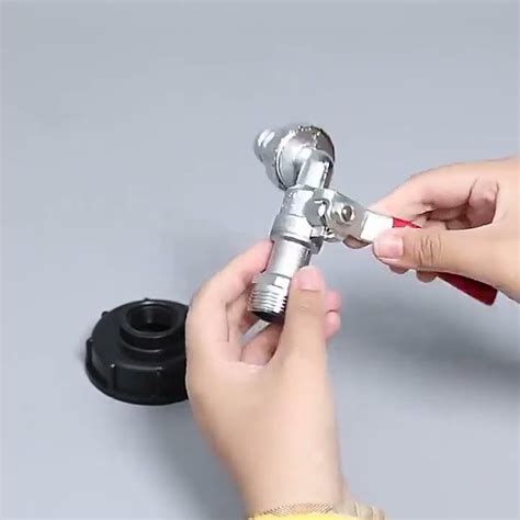 Кран запорный на бутылку / Кран садовый 1/2" с быстросъемным фитингом ...