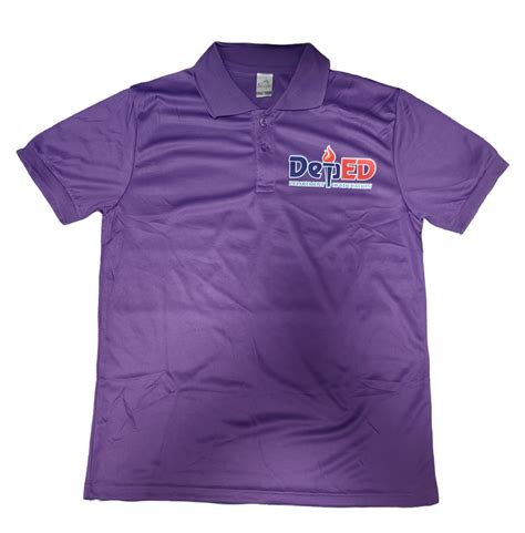 Customized Deped Matatag Violet Drifit Polo Shirt Lazada