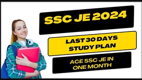 SSC JE 2024 Last 30 Days Study Plan SSC JE In One Month