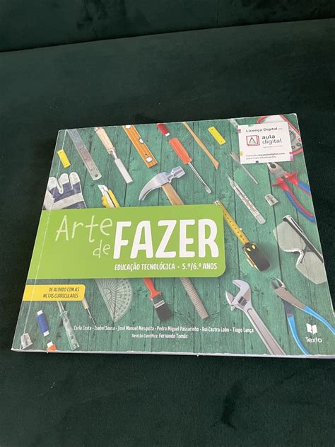 Livro “ Arte De Fazer “ Educação Visual 5 E 6 Anos Torres Vedras São Pedro Santiago Santa