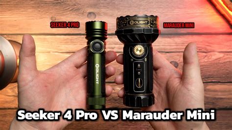 เทยบแสง Olight Seeker 4 Pro VS Marauder Mini ใครกวางกวา Olight ไฟฉาย