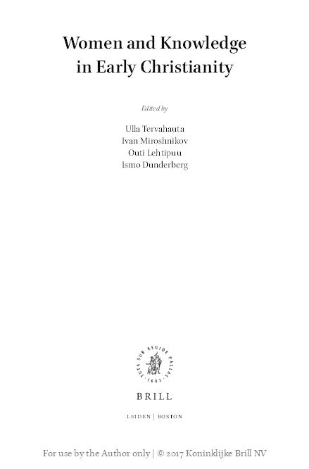 (PDF) Women, Angels, and Dangerous Knowledge: The Myth of the Watchers in the Apocryphon of John ...