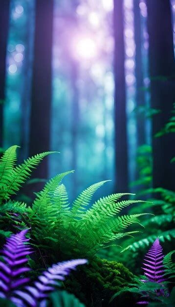 Premium AI Image | New Growth in the Ferns Wallpaper