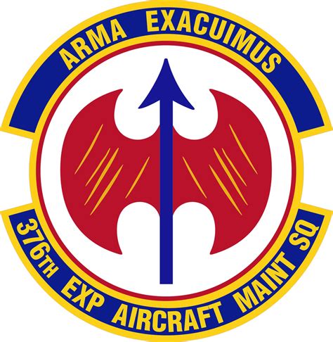 Coat Of Arms Crest Of 376th Aircraft Maintenance Squadron US Air