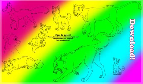 Animal Outline Set 01 By Rukifox On Deviantart