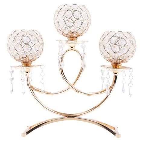 Bougeoir Bougeoir Vintage Chandelier Bras Centres De Mariage Or