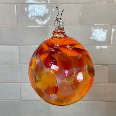 Hand Blown Glass Christmas Ornament Color Name Safari Etsy