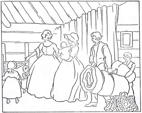 Little House On The Prairie Coloring Sheets Printable Templates Free