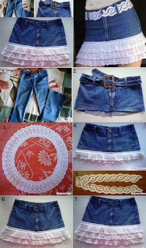 Love These Upcycling Projects Stylish Denim Skirt Denim Diy Denim Ideas