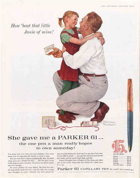 Rockwell 1959 Vintage Advertisements Vintage Ads Parker Fountain Pen