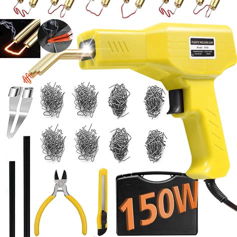 W Plastic Welder Plastic Welding Kit With Pcs Hot Staples Pcs Pp Plastic Welding Rods