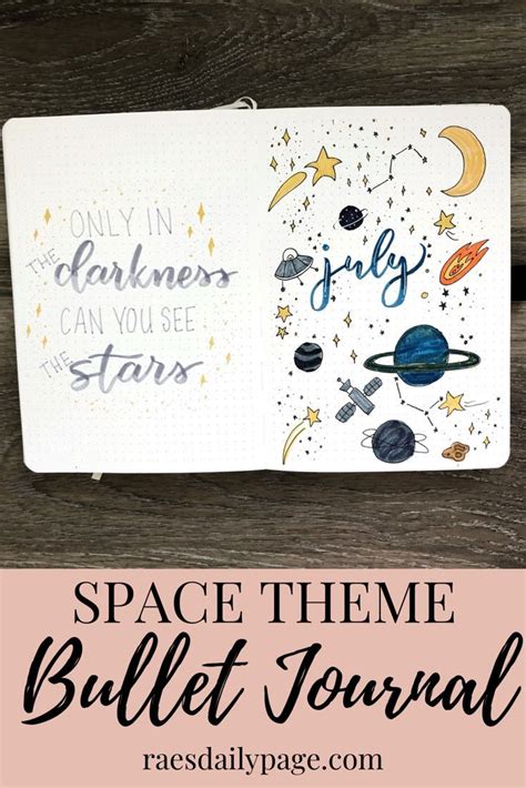 Space Theme Bullet Journal | Bullet journal inspiration, Bullet journal ...