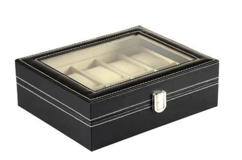 COFFRET vitrine SIMILI CUIR pour 10 montres safe Gonçalves Lobo