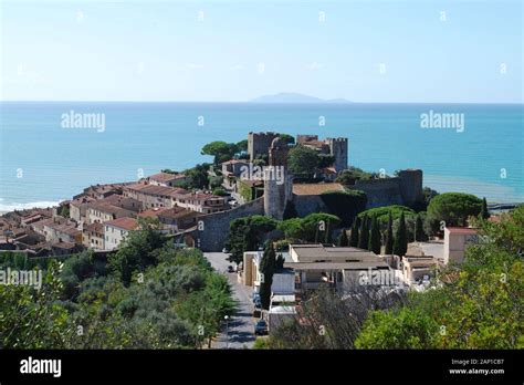 Castiglione della Pescaia, castle Stock Photo - Alamy