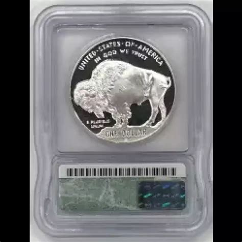 American Buffalo Commemorative Silver Dollar Icg Pr Dcam Old