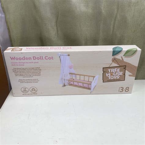 Wooden Doll Cot S