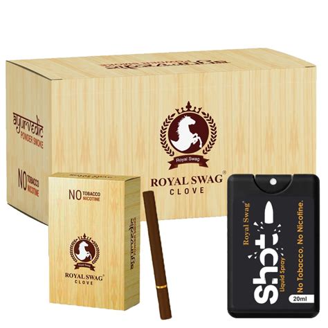 Buy Royal Swag Ayurvedic Herbal Cigarettes Clove Flavour Smoke