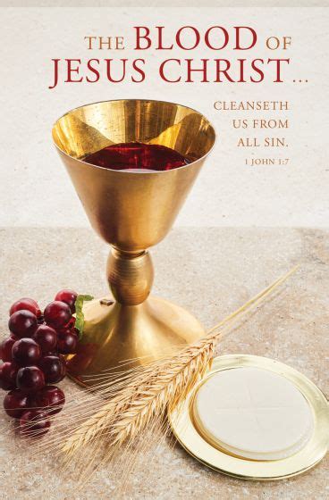 Communion The Blood Of Jesus Christ 1 John 17 Kjv Pkg 100 Standard