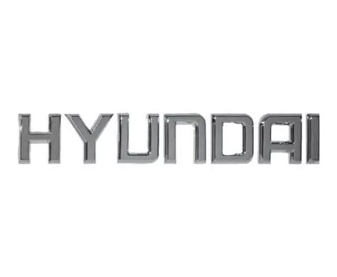 Emblema Letras De Compuerta Trasera Hyundai Original Mercadolibre