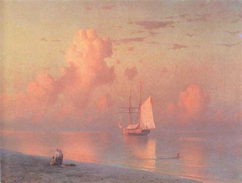 The Sunset Painting Ivan Aivazovsky Oil Paintings