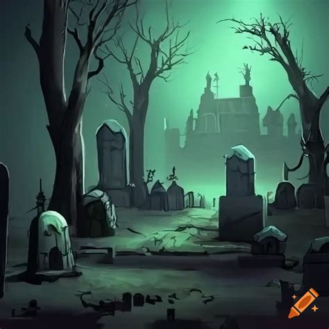 Graveyard Cartoon