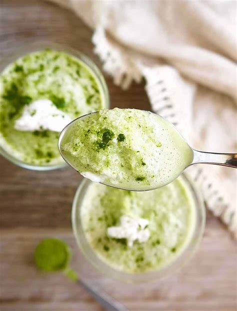 Frozen Dairy Free Matcha Latte Paleo