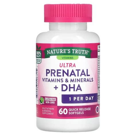 Nature S Truth Ultra Prenatal Vitamins Minerals DHA 60 Quick