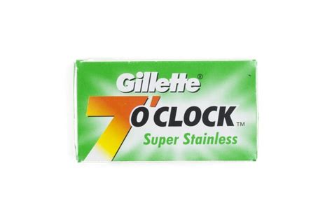 Gillette 7 O'Clock Super Stainless Double Edge Razor Blades (5 pcs ...