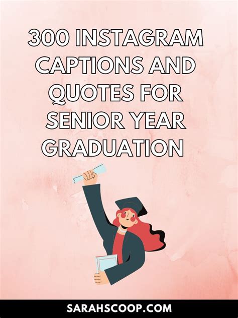 300 Instagram Captions And Quotes For Senior Year Graduation | Sarah Scoop