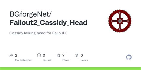 Github Bgforgenet Fallout2 Cassidy Head Cassidy Talking Head For Fallout 2