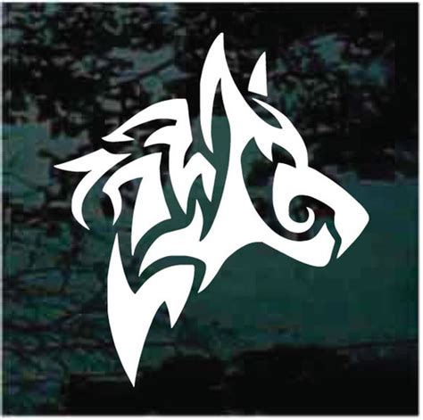 Custom Tribal Wolf Head Decals & Car Window Stickers | Decal Junky